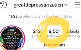 Great Depressurization 5000 Follower Club 775 Media De La Rosa Productions Instagram May 2019 copy